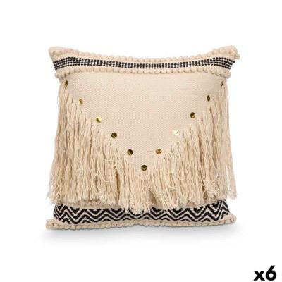 Kussen Gift Decor Zwart Natuurlijk 45 x 15 x 45 cm (6 Stuks)