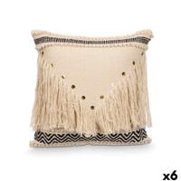 Kussen Gift Decor Zwart Natuurlijk 45 x 15 x 45 cm (6 Stuks)