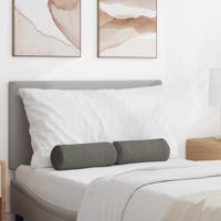 Bolster Kussens 2 pcs Lichtgrijs 15 x 40 cm Katoen Stof