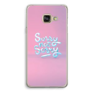 Sorry not sorry: Samsung Galaxy A3 (2016) Transparant Hoesje