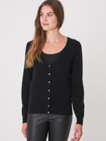 Basic cashmere cardigan met V-hals van organisch cashmere