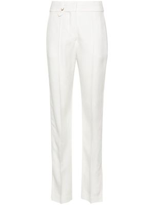 Jacquemus pantalon Le pantalon Tibau à coupe droite - Blanc