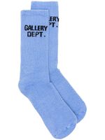 GALLERY DEPT. chaussettes à logo Clean en maille intarsia - Bleu