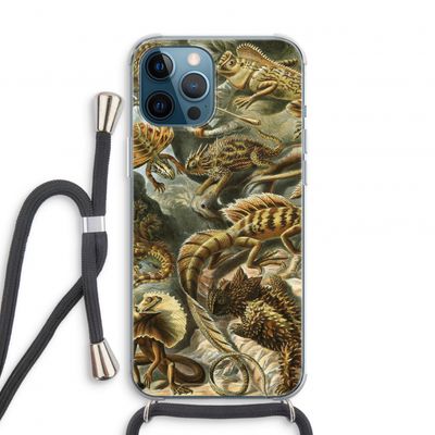 Haeckel Lacertilia: iPhone 12 Pro Transparant Hoesje met koord