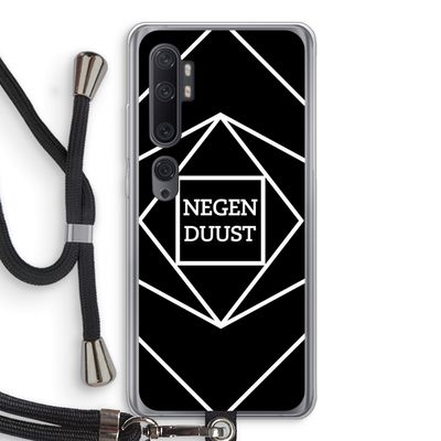 Negenduust geometrisch: Xiaomi Mi Note 10 Transparant Hoesje met koord