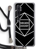 Negenduust geometrisch: Xiaomi Mi Note 10 Transparant Hoesje met koord