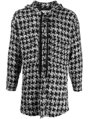 Faith Connexion veste en tweed à capuche - Noir