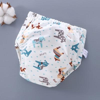 6 laag baby luier waterdichte herbruikbare doek luiers Baby katoen opleiding ondergoed broek luier L (12-18KG) (Trojan)