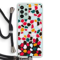 Colored Giraffe: Samsung Galaxy A52s 5G Transparant Hoesje met koord