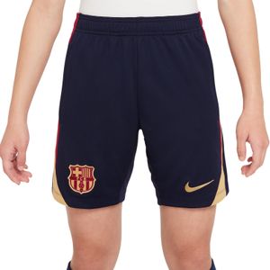 Nike FC Barcelona Strike Trainingsbroekje 2023-2024 Kids Donkerblauw Bordeauxrood Goud