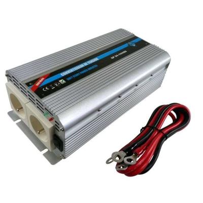 HTC Spanningsomvormer 24/220 V 1000 W met 2 stopcontacten