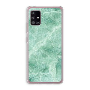 Groen marmer: Samsung Galaxy A51 5G Transparant Hoesje