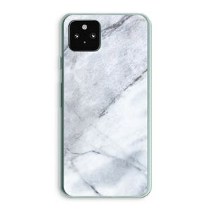 Witte marmer: Google Pixel 5a 5G Transparant Hoesje