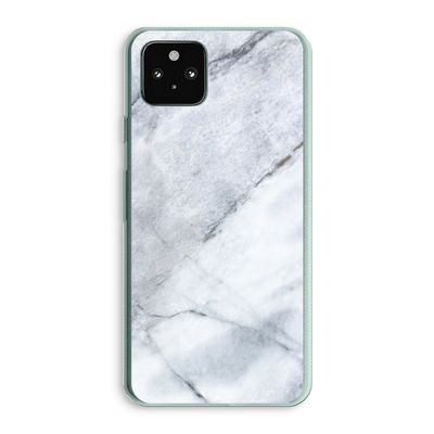 Witte marmer: Google Pixel 5a 5G Transparant Hoesje