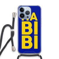 Habibi Blue: iPhone 13 Pro Transparant Hoesje met koord