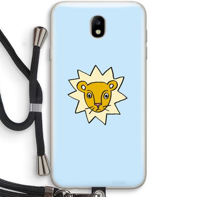 Kleine leeuw: Samsung Galaxy J7 (2017) Transparant Hoesje met koord