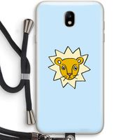 Kleine leeuw: Samsung Galaxy J7 (2017) Transparant Hoesje met koord