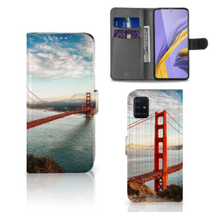 Samsung Galaxy A51 Flip Cover Golden Gate Bridge