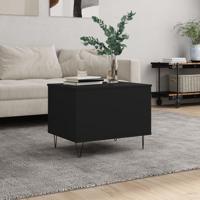 Salontafel 60x44,5x45 cm bewerkt hout zwart - thumbnail