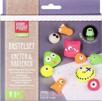 Brunnen boetseerklei gumset monsters junior neon 7 delig - thumbnail