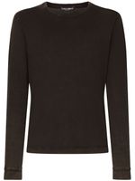 Dolce & Gabbana sweat en coton à col rond - Noir