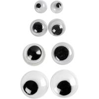 Creativ Company Wiebelogen, niet zelfklevend, d 4+6+8+10 mm, 40 div/ 1 doos Creativ Company Wiebelogen, niet zelfklevend, d 4+6+8+10 mm, 40 div/ 1 doos
