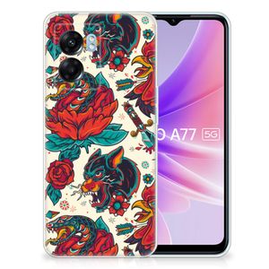 Siliconen Hoesje met foto voor OPPO A77 | A57 5G Old Skool