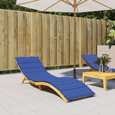 VidaXL Ligbedkussen 200x70x3 cm oxford stof koningsblauw