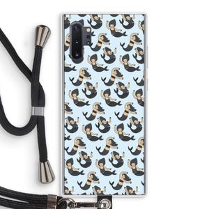 Zeemeermin: Samsung Galaxy Note 10 Plus Transparant Hoesje met koord