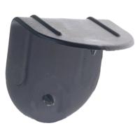 Kunststof hoekbeschermers zwart 22 x 40 mm (max. bandbreedte x vleugelbreedtes) met spike