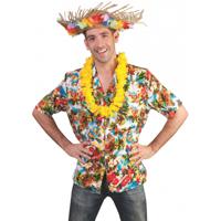 Hawaii blouse/shirt Kauai - heren - polyester - Tropische print met palmbomen - carnaval verkleed 56-58 (2XL/3XL)  - - thumbnail