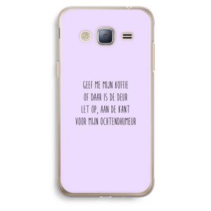 Ochtendhumeur: Samsung Galaxy J3 (2016) Transparant Hoesje