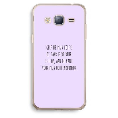 Ochtendhumeur: Samsung Galaxy J3 (2016) Transparant Hoesje