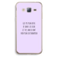 Ochtendhumeur: Samsung Galaxy J3 (2016) Transparant Hoesje