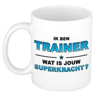 Ik ben trainer wat is jouw superkracht kado mok / beker / verjaardag - thumbnail