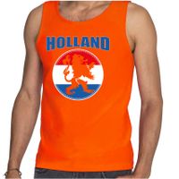 Tanktop Holland met oranje leeuw Holland / Nederland supporter EK/ WK oranje voor heren - thumbnail