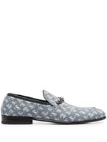 Jimmy Choo mocassins en jacquard - Bleu - thumbnail