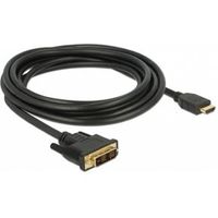 DeLOCK 85585 video kabel adapter 3 m DVI HDMI Type A (Standaard) Zwart - thumbnail