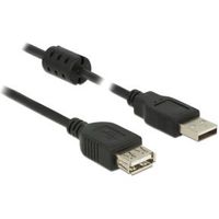 DeLOCK 0.5m, 2xUSB 2.0-A USB-kabel 0,5 m USB 2.0 USB A Zwart - thumbnail