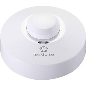 Renkforce 1362921 HF-bewegingsmelder Plafond, Opbouw (op product) 360 ° Relais Wit IP20