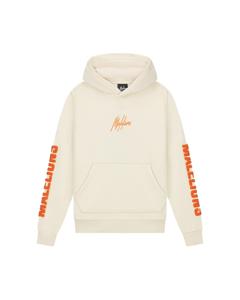 Malelions Lective Hoodie Kids Beige/Oranje - Maat 128 - Kleur: Beige | Soccerfanshop