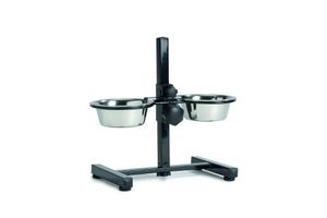 Beeztees Voerbak Standaard RVS Bak 13cm Zwart