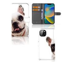 iPhone 14 Plus | Telefoonhoesje | Met pasjeshouder | Franse Bulldog