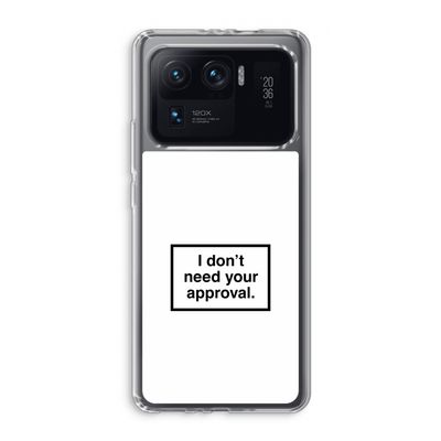 Don't need approval: Xiaomi Mi 11 Ultra Transparant Hoesje