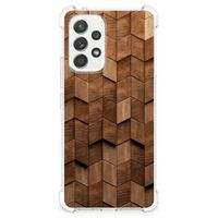 Stevig Telefoonhoesje voor Samsung Galaxy A53 5G Wooden Cubes