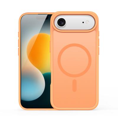 Dux Ducis Yind iPhone 17 Air hoesje - slanke backcover met MagSafe ondersteuning - Oranje