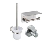 Fortifura Calvi - toiletrolhouder - met plateau - Geborsteld RVS PVD (RVS) SW1183054/SW639927/SW639930
