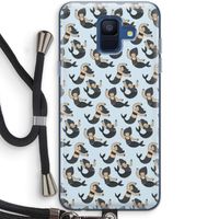 Zeemeermin: Samsung Galaxy A6 (2018) Transparant Hoesje met koord