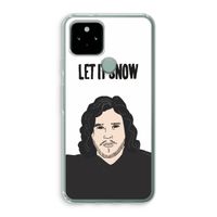 Let It Snow: Google Pixel 5 Transparant Hoesje