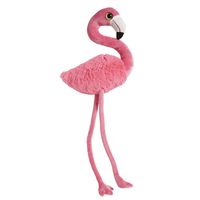 Grote roze pluche flamingo knuffel 100 cm   -